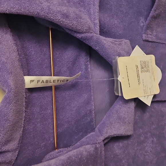 Fabletics Terrycloth Button Up Top - Picture 3 of 3